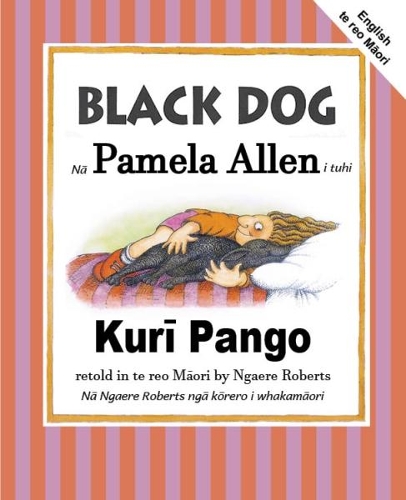 Cover of Black Dog: English and te reo Maori