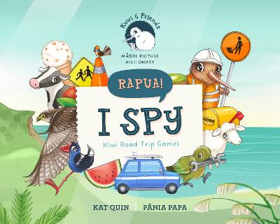 Cover of Kuwi & Friends Rapua! I Spy: Kiwi Road Trip Games