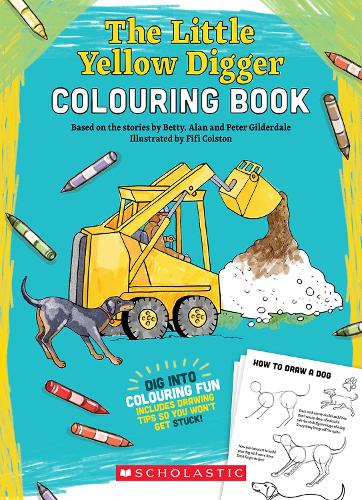 Cover of The Little Yellow Digger Colouring Book