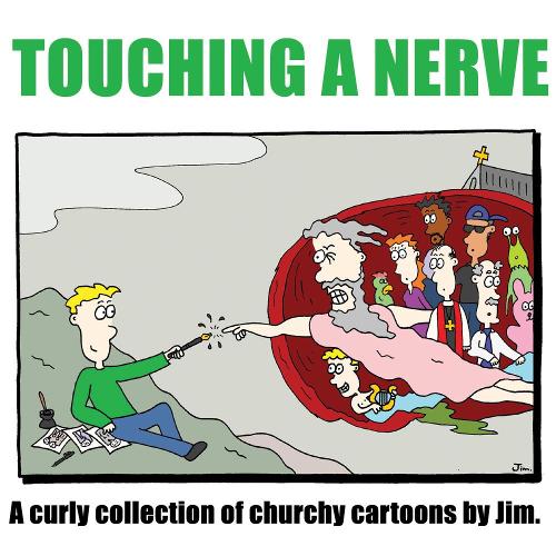 Cover of Touching A Nerve: A Curly Collection of Churchy Cartoons By Jim