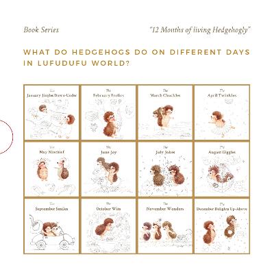 Cover of The 12 Months of Living Hedgehogly